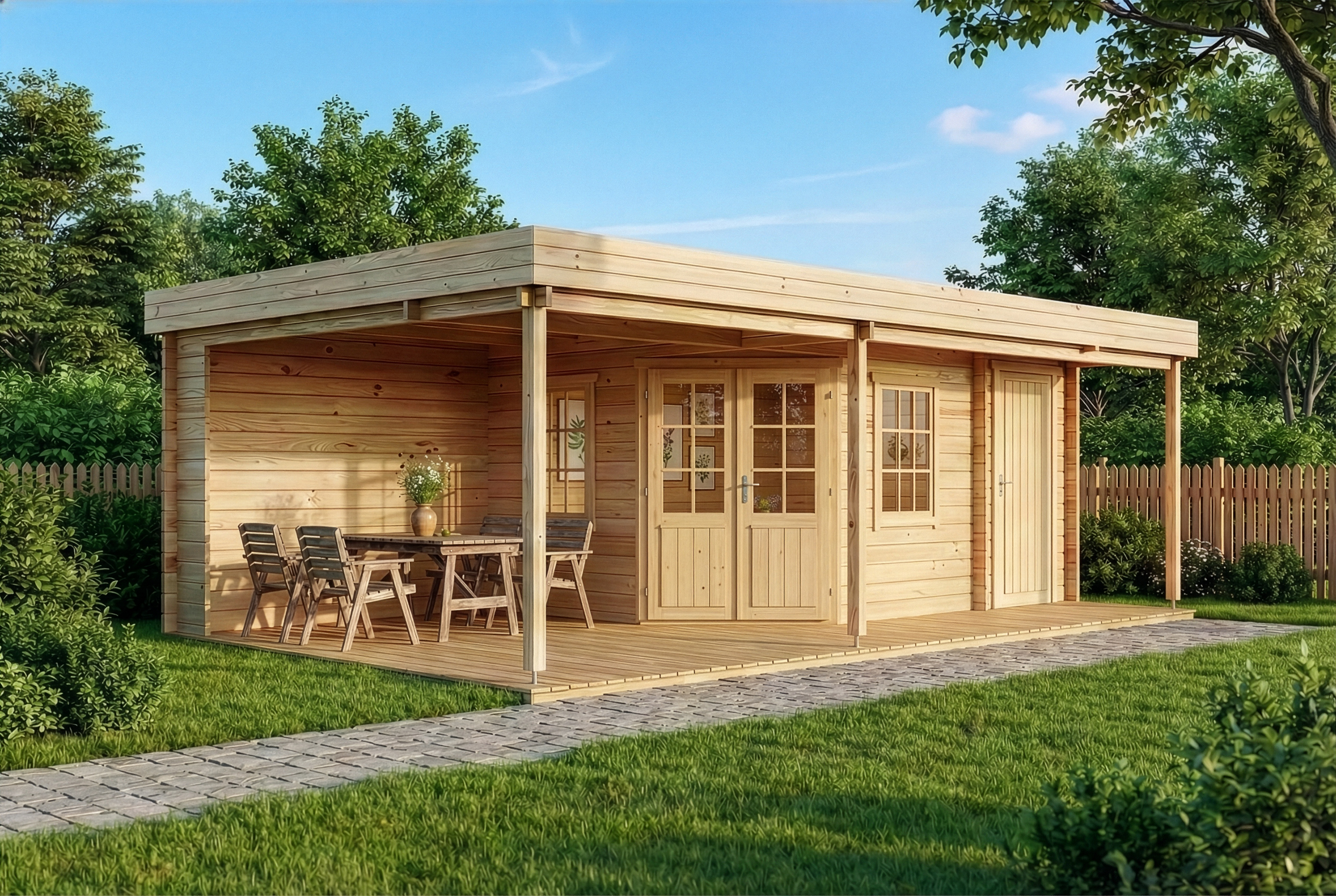 16% Rabatt! Gartenhaus Johanna Plus | 7x4m Unkategorisiert online kaufen