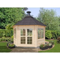 26% Rabatt! Fjordholz 6-Eck Grillpavillon Modell Hannes 9,0 m² Unkategorisiert online kaufen