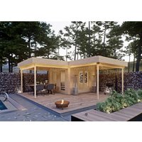 26% Rabatt! Fjordholz Flachdach Gartenhaus Modell Holda 28 | 6x6m Unkategorisiert online kaufen