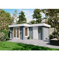 26% Rabatt! Fjordholz Flachdach Gartenhaus Modell Tobi 28 B | 5x3m Unkategorisiert online kaufen