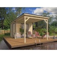 26% Rabatt! Fjordholz Gartenhaus Modell Amrum-1 mit Vordach | 3x3m Unkategorisiert online kaufen