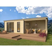 26% Rabatt! Fjordholz Gartenhaus Modell Juist-3 mit Anbau Unkategorisiert online kaufen