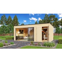 26% Rabatt! Fjordholz Gartenhaus Modell Q-BIC Alu 44 H Unkategorisiert online kaufen