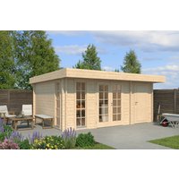 26% Rabatt! Fjordholz Gartenhaus Modell Theo 44 in Schwedenrot | 5x4m Unkategorisiert online kaufen