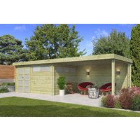 26% Rabatt! Flachdach Gartenhaus Modell Nelo 44 B mit 400 cm A | 8x4m Unkategorisiert online kaufen