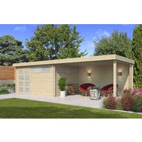 26% Rabatt! Flachdach Gartenhaus Modell Nelo 44 B mit 400 cm A Unkategorisiert online kaufen