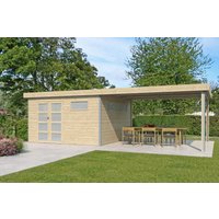 26% Rabatt! Gartenhaus Alu-Line Modell Kasuko-L mit Anbau | 8x4m Unkategorisiert online kaufen