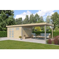 26% Rabatt! Gartenhaus Alu-Line Modell Kasuko-M mit Anbau | 8x4m Unkategorisiert online kaufen
