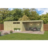 26% Rabatt! Gartenhaus Modell QBV3-Line 14,90 m² + 400 cm Anba Unkategorisiert online kaufen