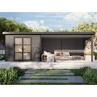 26% Rabatt! WPC Gartenhaus mit Terrasse Modell Lounge XL | 8x4m Unkategorisiert online kaufen