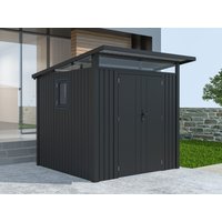 34% Rabatt! Metall Gerätehaus Modell Skylight 4,45 m² Anthrazi | 3x2m Unkategorisiert online kaufen
