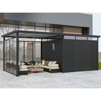 36% Rabatt! Metall Gerätehaus Modell Style 7,56 m² Spar-Set-5 | 8x4m Unkategorisiert online kaufen