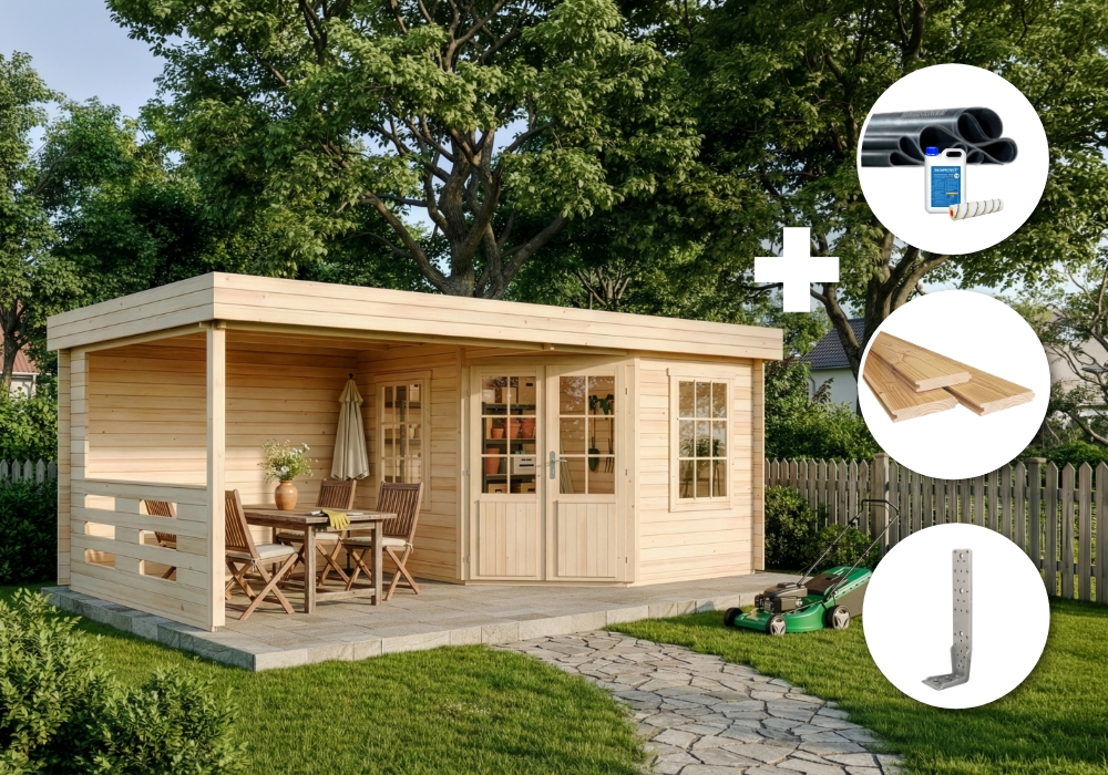 6% Rabatt! ECO Set - Gartenhaus Hanna | 6x3m Unkategorisiert online kaufen