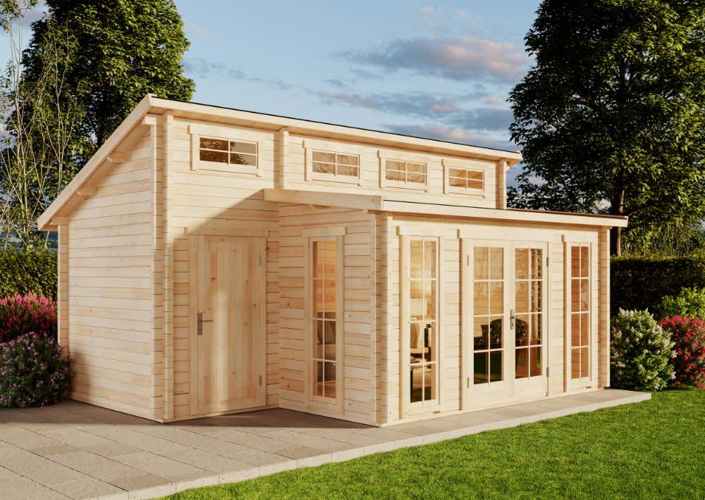 8% Rabatt! Gartenhaus Lausitz mit Anbau | 6x4m Unkategorisiert online kaufen 8% Rabatt! Gartenhaus Lausitz mit Anbau | 6x4m Unkategorisiert online kaufen