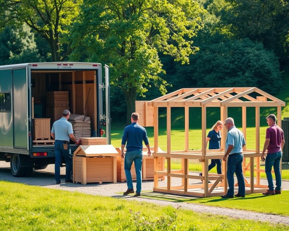 Lieferung Montage Gartenhaus Lieferung Montage Gartenhaus